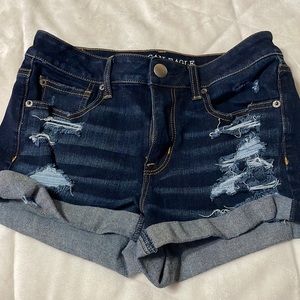 American eagle ripped stretch Jean shorts
